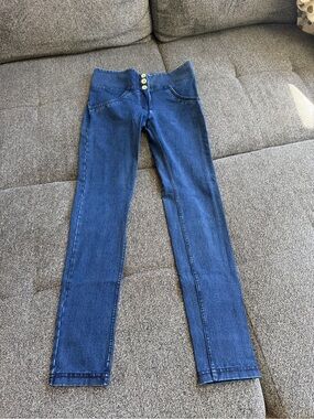 Freddy Women's Slim High-Waist Dark Blue Jeggings